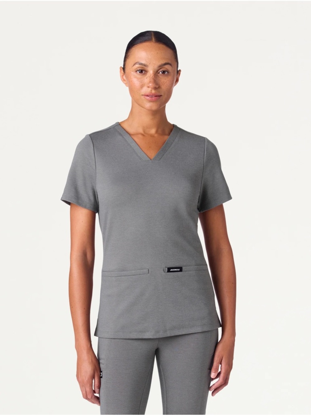 Jaanuu Gray Women's Scrub set size S